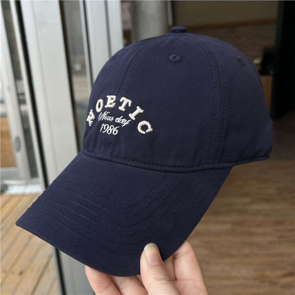Men's and Women's Broded Lettre Style Fashionable Casquette de baseball décontractée pour usage quotidien T