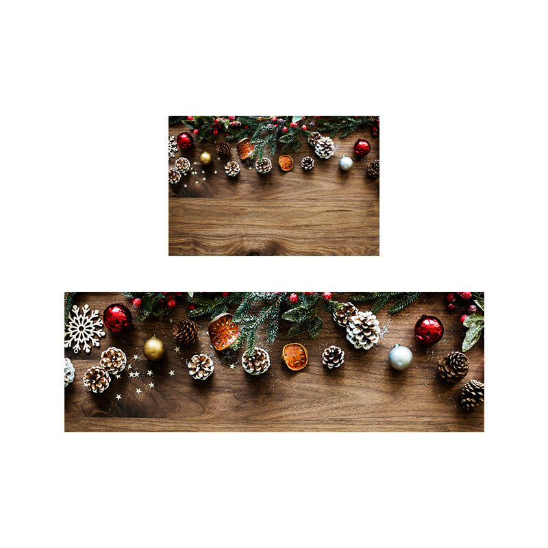 Tapis de porte décoratif de Noël festive