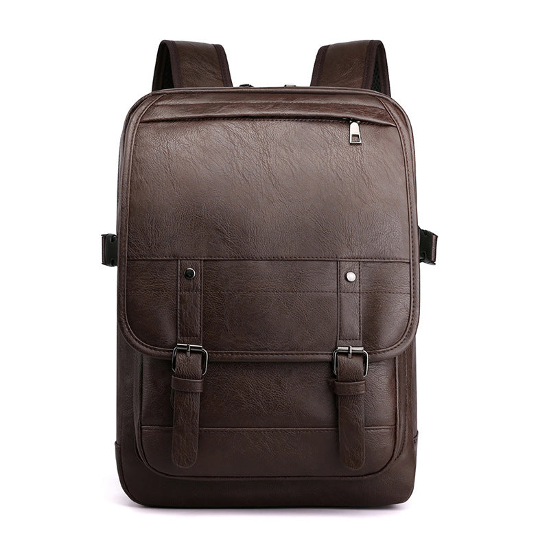 Sac à dos en cuir pour hommes du lycée