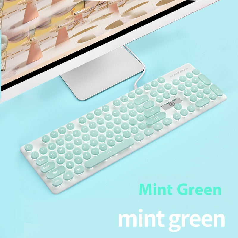 Punk Mechanical Keyboard Luminous Computer Notebook Accessories