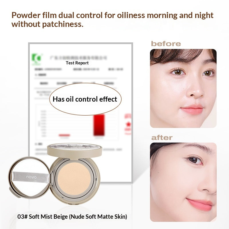 Ningguang Flawless Air Coussin Foundation Légère Couverture Sheer Contrôle de l'huile Hydratant