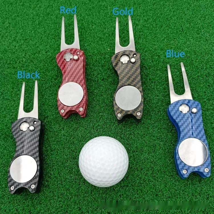 Carbon-Fibre Golf vert réparation pliant divot outil