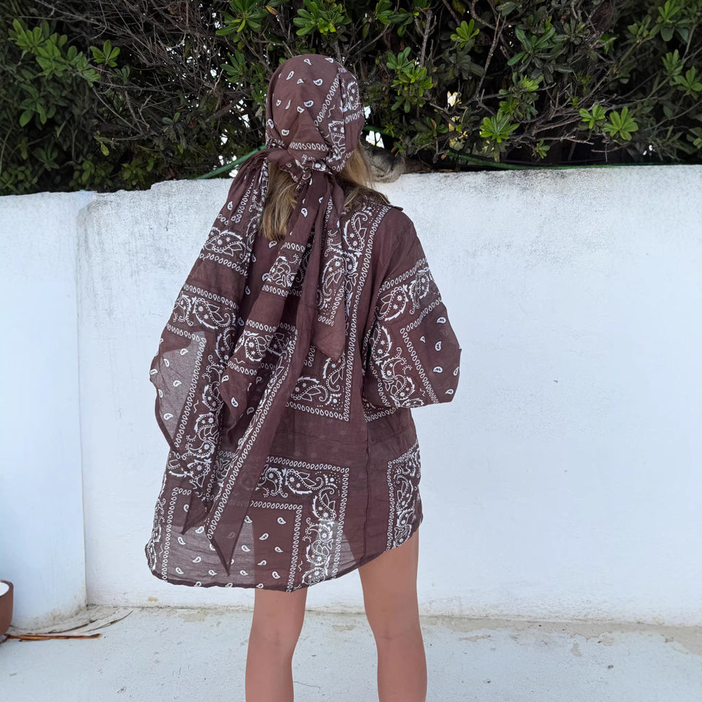 Bohemian Paisley Print Two-Piece Set