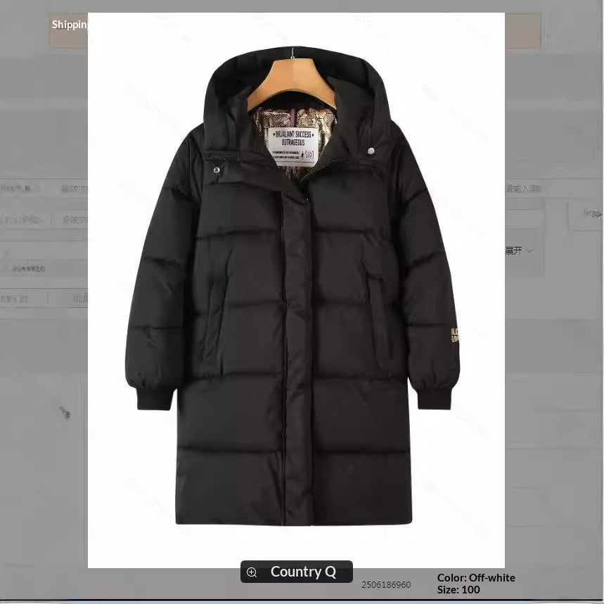 Manteau en coton or noir Hors saison Graphène Unisexe