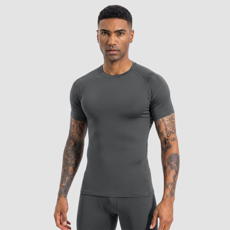 Chemise à manches courtes respirante Mesh pour hommes