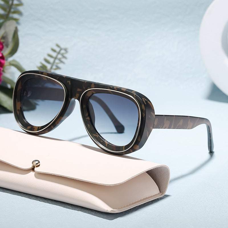 Lunettes de soleil Aviator de style européen et américain pour hommes