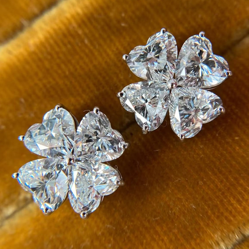 S925 Sterling Silver Clover Earrings