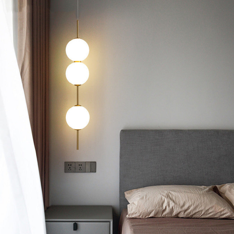 Chandelier en verre nordique pour la chambre à coucher