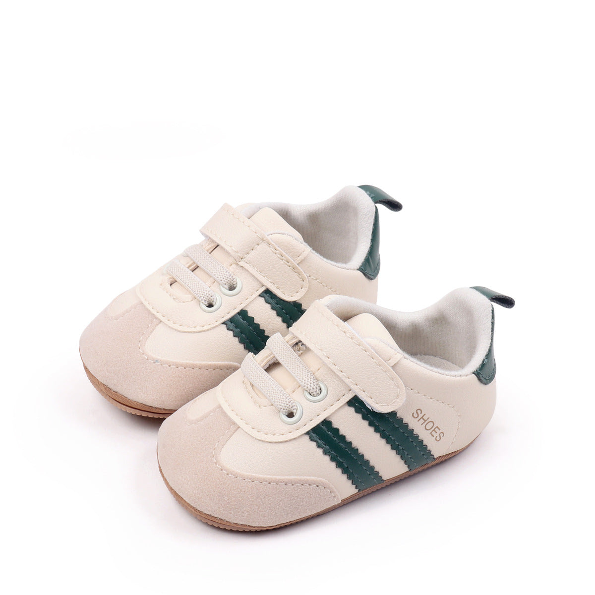 Chaussures de marche tendance pour tout-petits avec paillettes Velcro pour bébés
