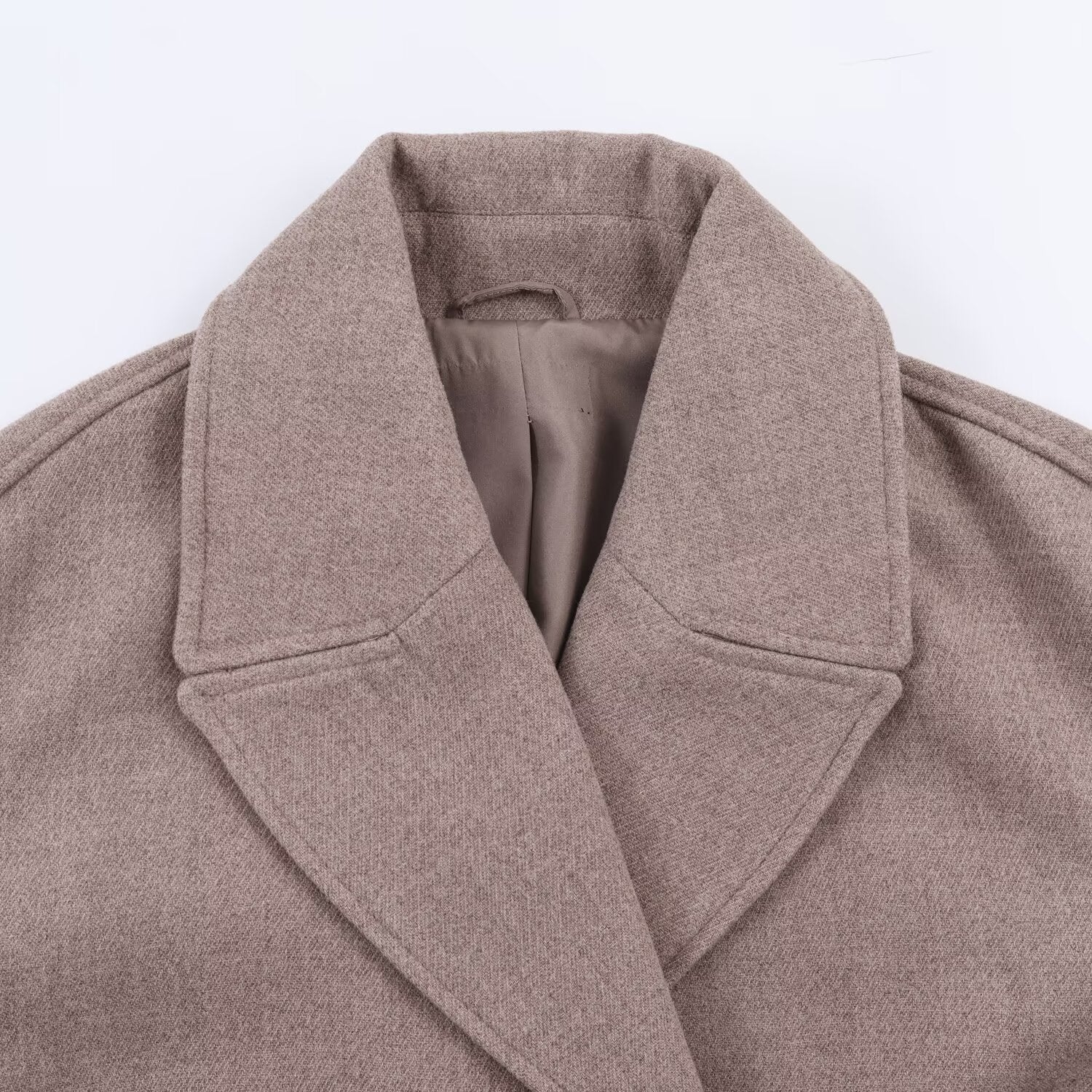 Veste en laine courte à deux seins mode