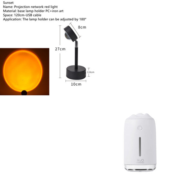 Humidificateur de lumière de nuit Xiaoxueshan USB Mini purificateur d'air de voiture