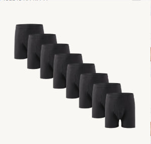 Slip de boxeur à longue jambe en coton pour homme - Sous-vêtements anti-choix pour le sport et le quotidien W