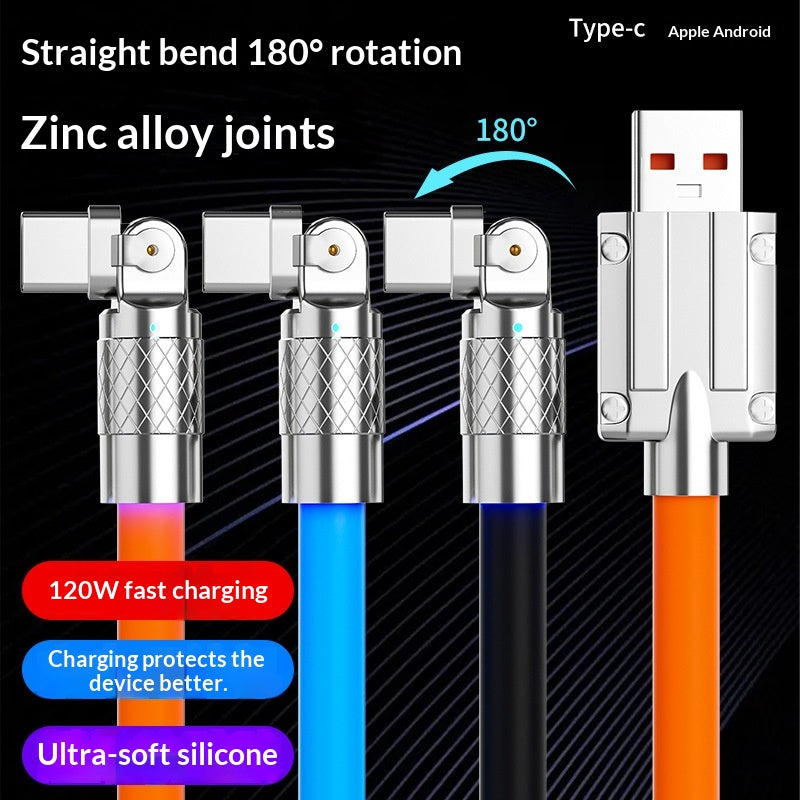 Mecha Elbow 180 Câble de données rotatif renforcé