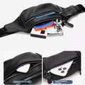 Véritable sac de ceinture en cuir pour hommes Première couche Cowhide Multi-fonctionnel