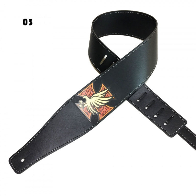 Couleur Impression Folk Guitar Strap Accessoires instrument de musique