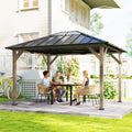 10 x 12 Gazebo à toit en acier galvanisé