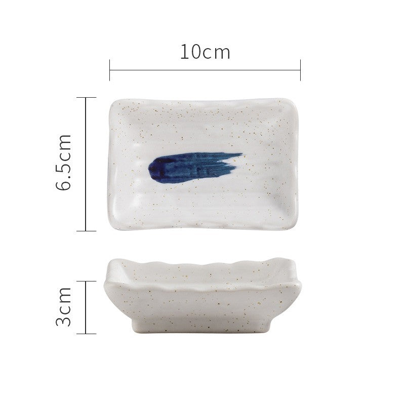Assortiment de sauce céramique japonaise Plaque plate de ménage