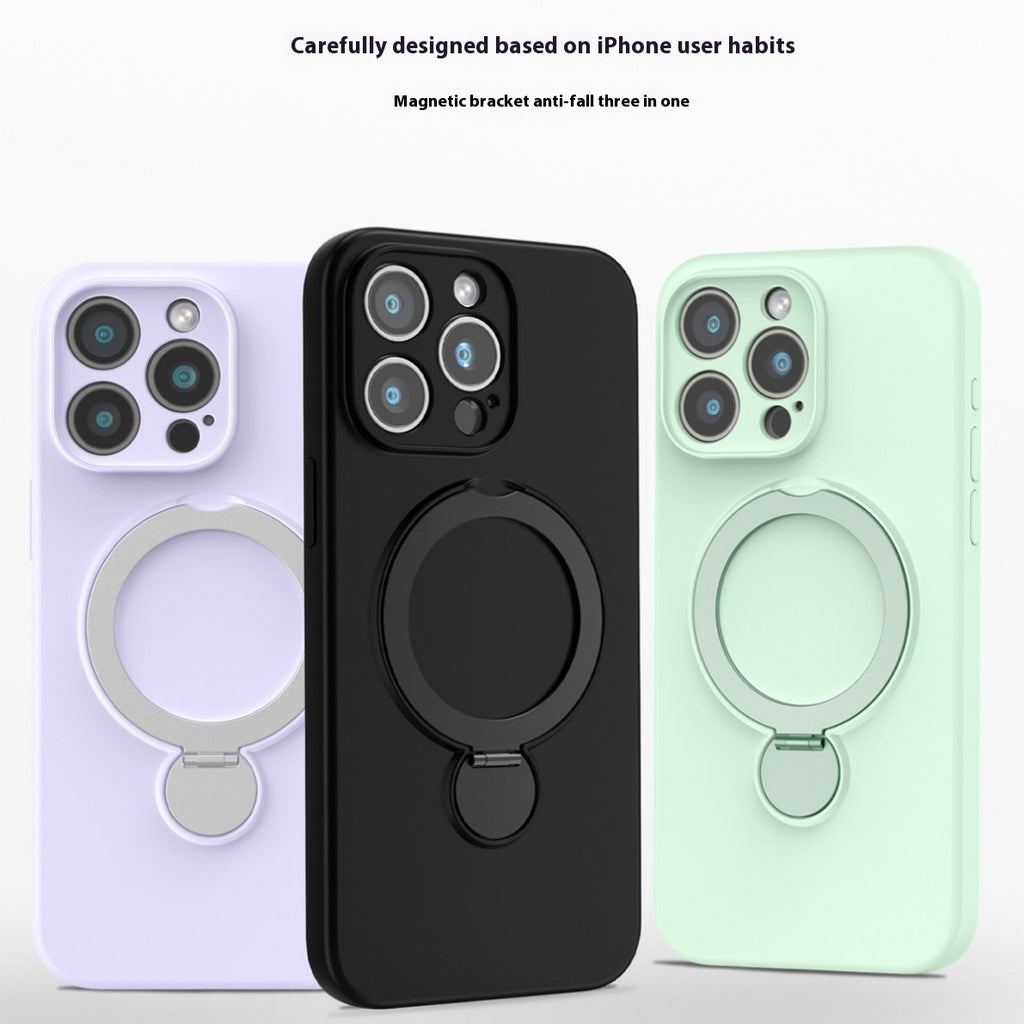 Boîtier de téléphone magnétique en silicone liquide applicable anti-chute