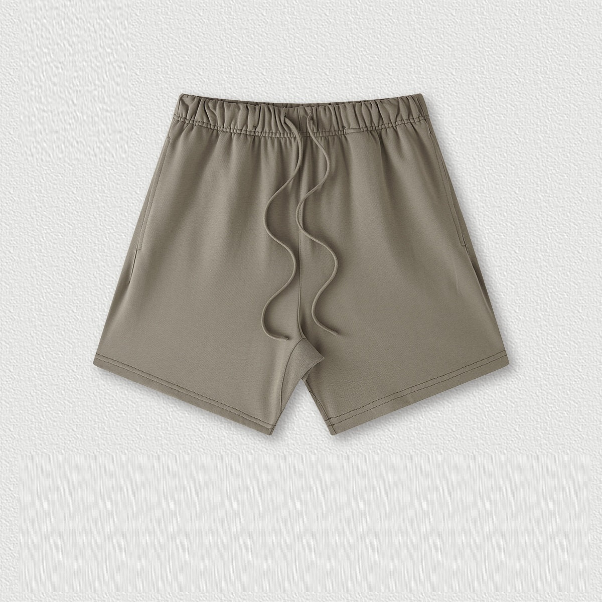 Couleur de la Terre Style de base Short en coton moyen et grand pour enfants