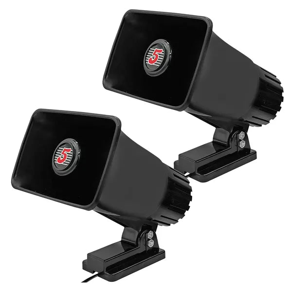 5 Core PA Horn 200W Loud Haut-parleur paire 6 pouces Bull Horn Loud Audio 80hm Tout temps intérieur