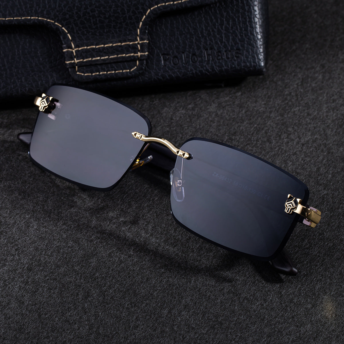 202 Lunettes de soleil mode sans cadre pour hommes