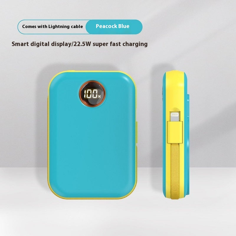 Magnetic avec câble affichage numérique charge rapide alimentation portable