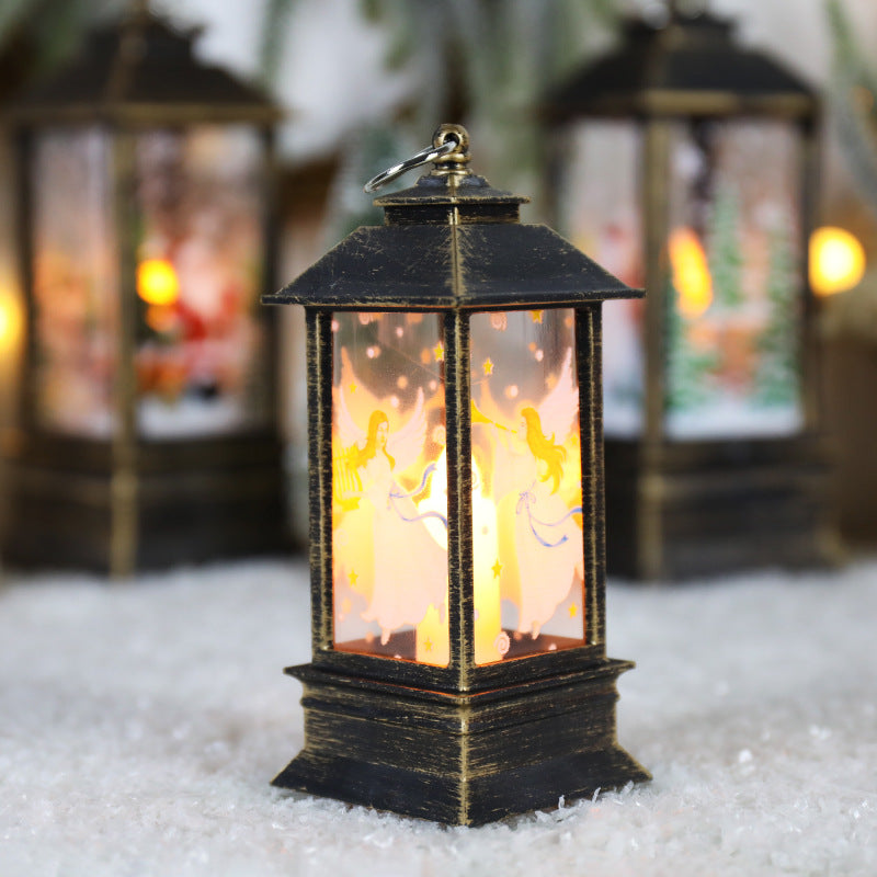 Lanterne de Noël LED bougie électronique lampe de table lumière de nuit pour les personnes âgées