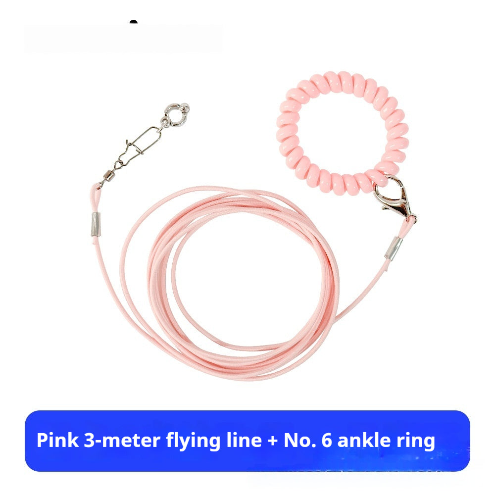 Qingsong Pet Parrot ultra léger libération laisse avec boucle réglable Bird-Walking Es