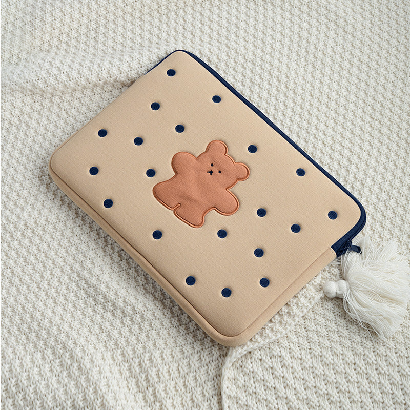 Sac de liner d'ordinateur pour ordinateur brodé mignon