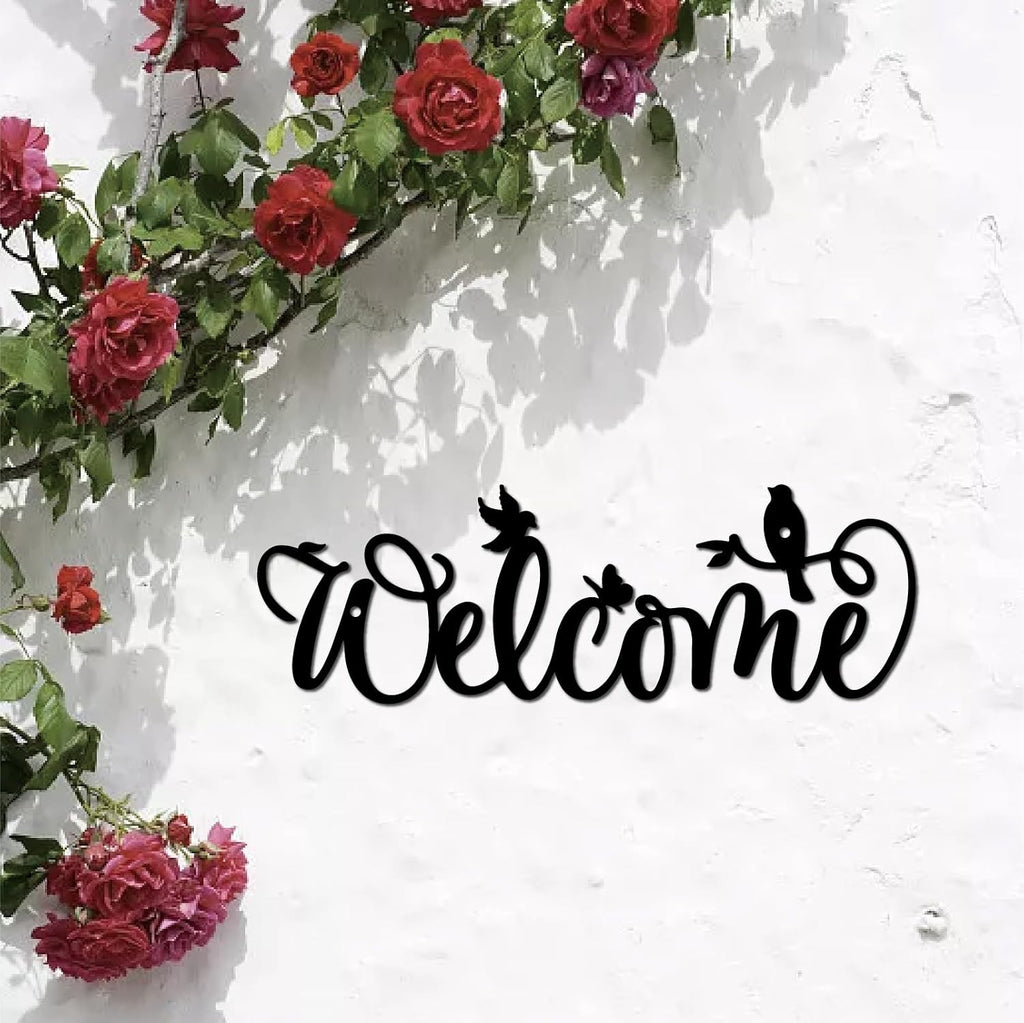 Decor mural de bienvenue 12x4 pouces