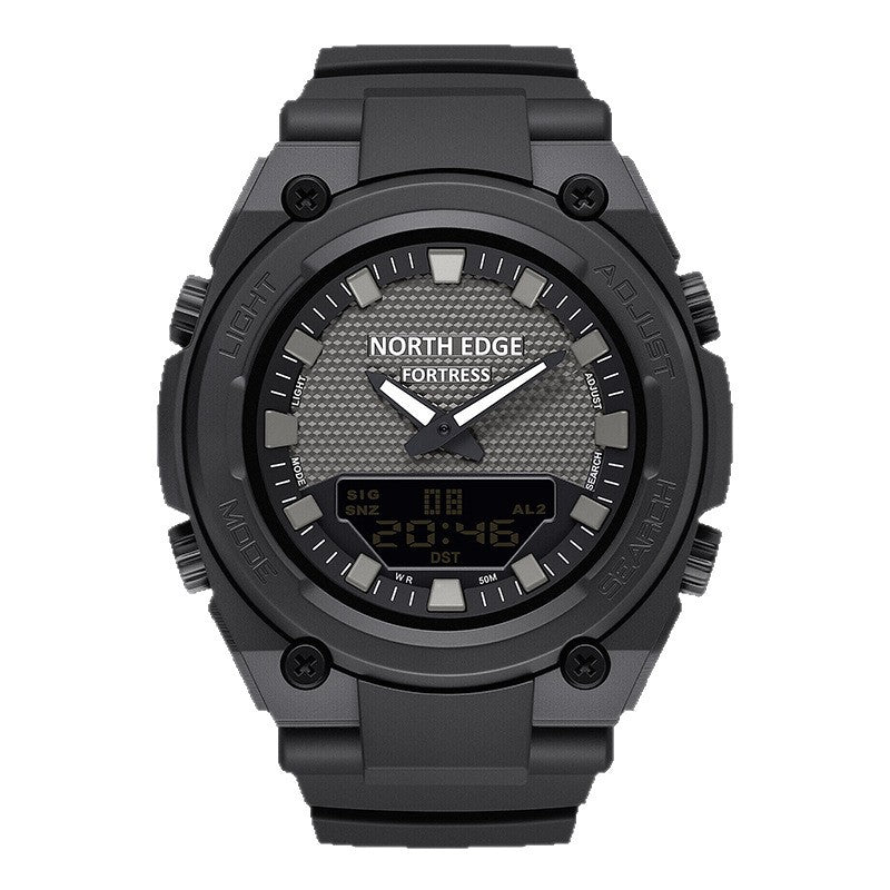 Montre Quartz lumineux à double affichage multifonction pour les étudiants