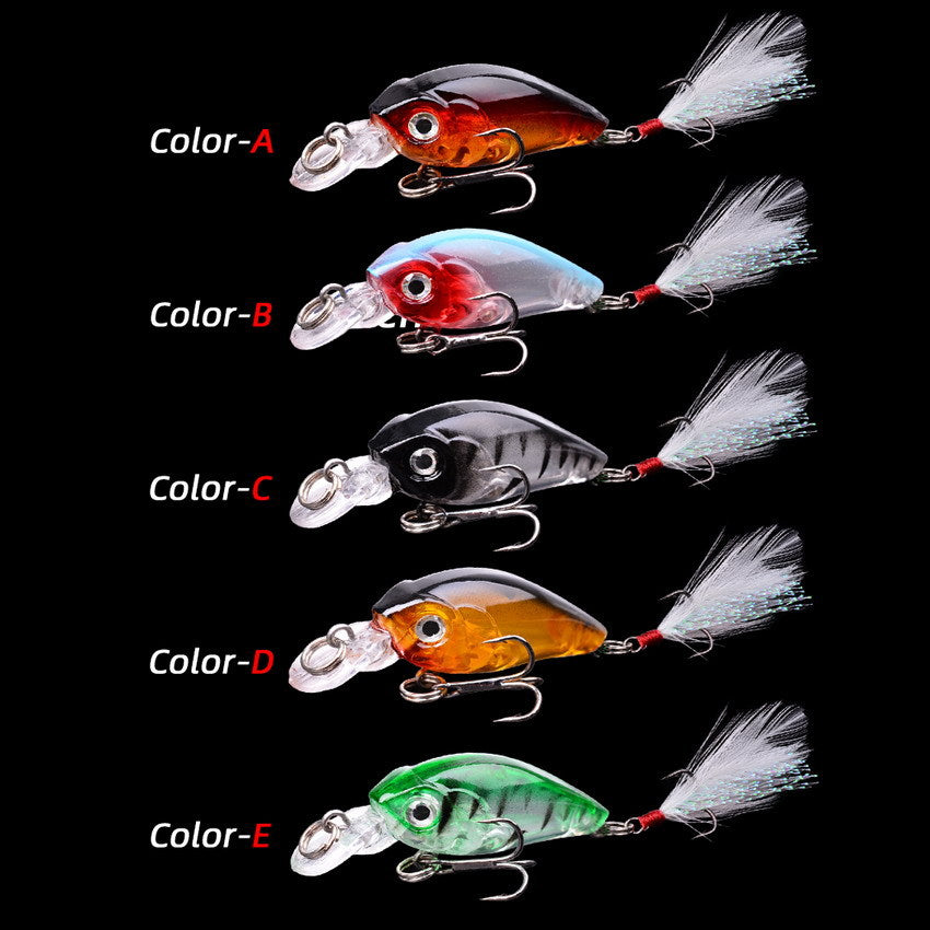 45cm Lure Rock petit gros homme avec plumes