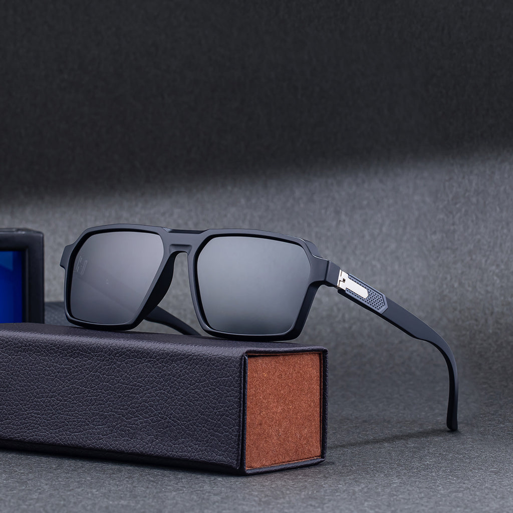 Fashion Square Frame Lunettes de soleil polarisés pour hommes