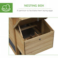 59" Petit poulailler en bois Hen House Cage de volaille pour jardin extérieur avec 2 portes