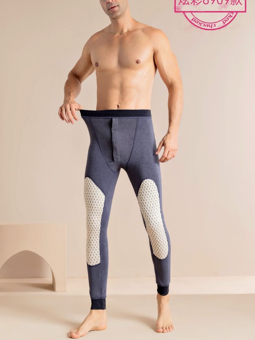 Pantalons de coton pour hommes du nord-est Graphene Soutien à la taille Épaisseur doublé de polaire