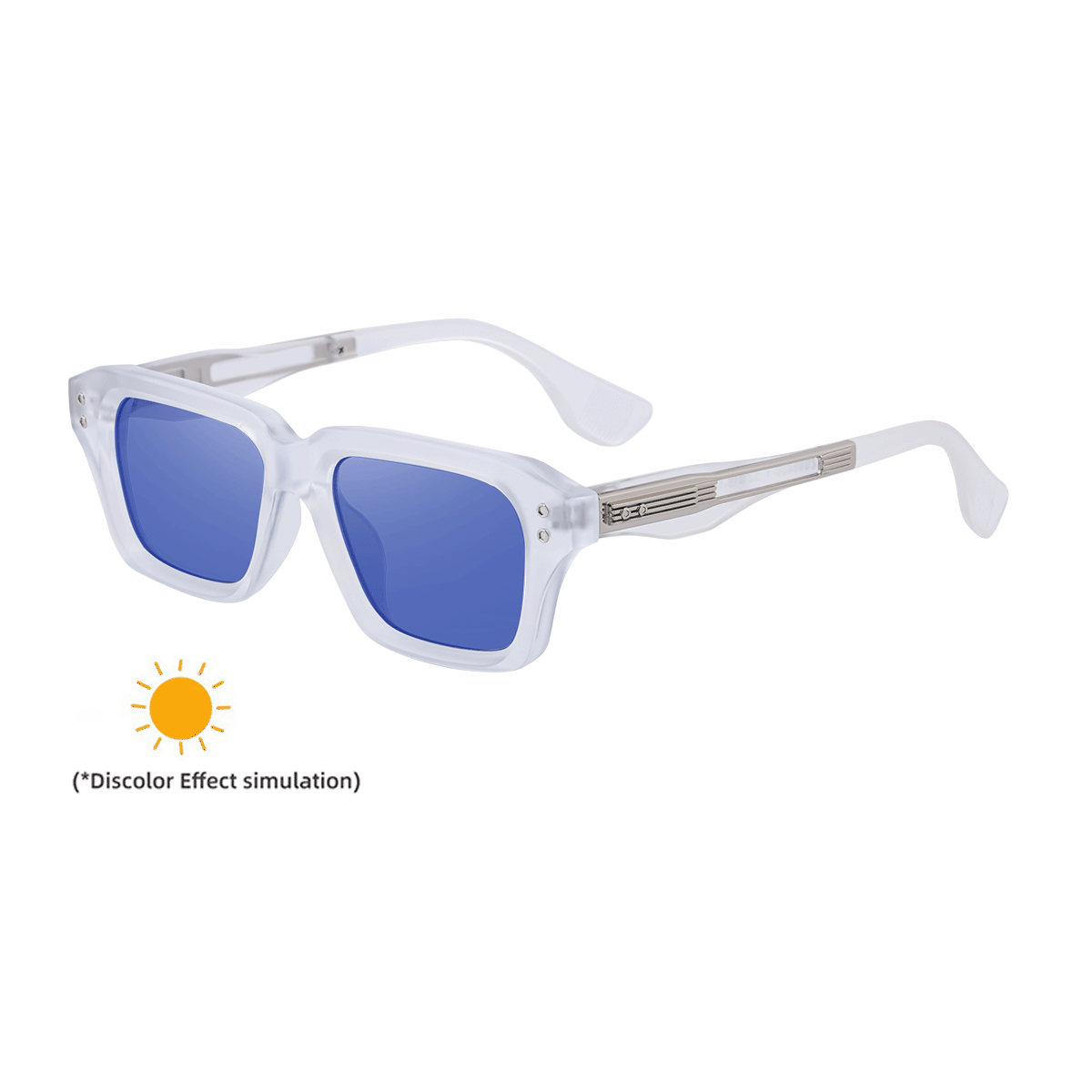 2026 Lunettes de soleil à cadre carré de mode pour hommes