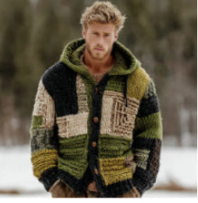 FallWinter Veste zippée à manches longues à capuche à manches longues, européenne et style américain