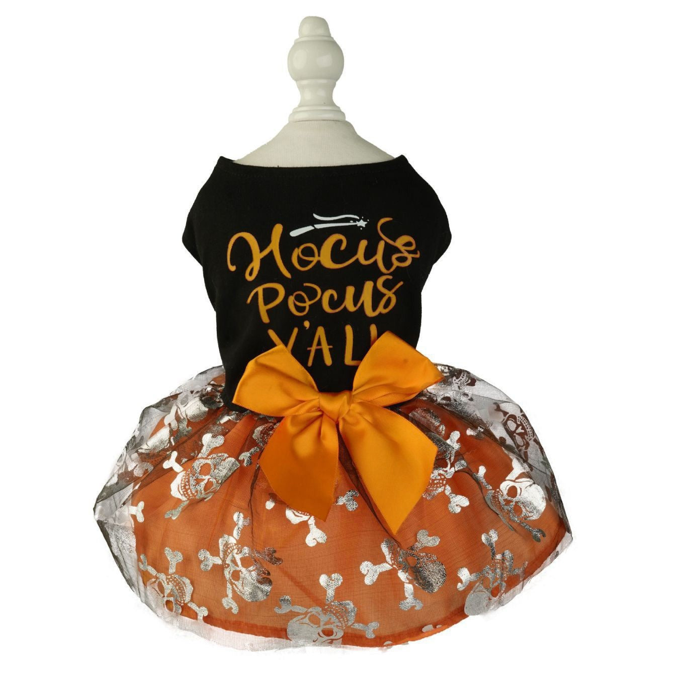Vêtements pour animaux de compagnie Halloween Chien Cat Party Décoration Halloween Crâne Costume noir