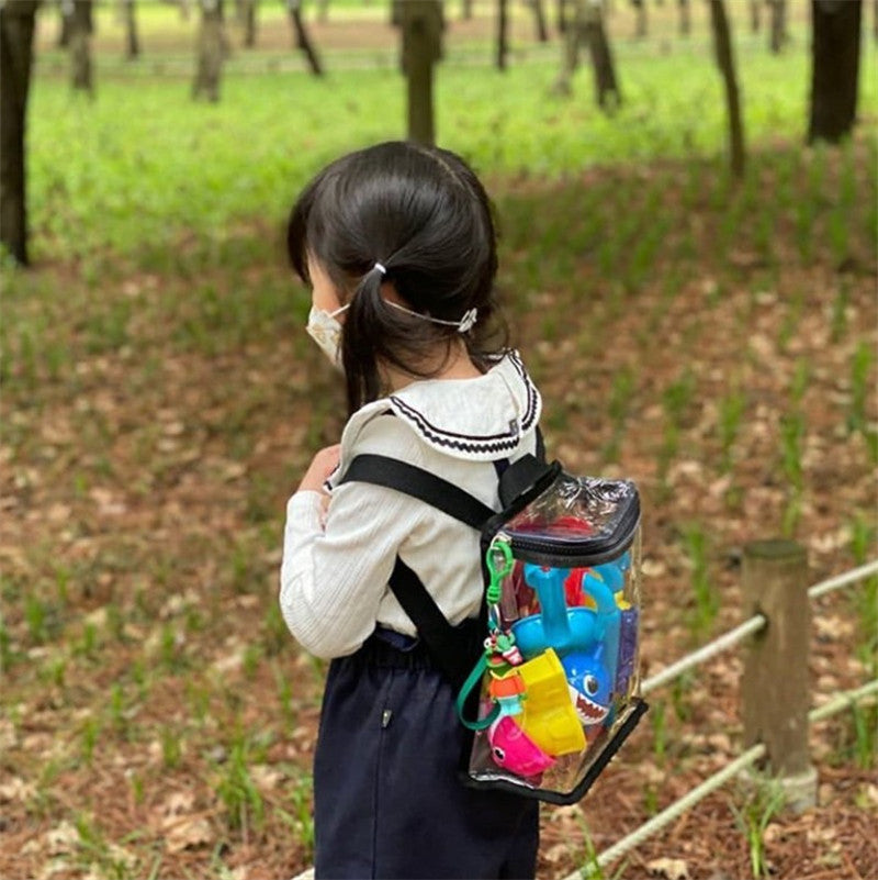 Enfants Street Shooting Outdoor Snack Toy Sac transparent