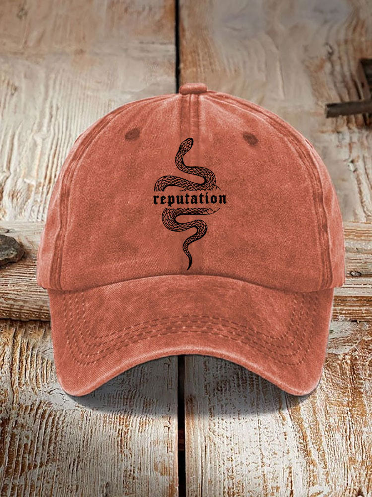 Chapeau imprimé en coton lavé Style distrait Hommes Vintage
