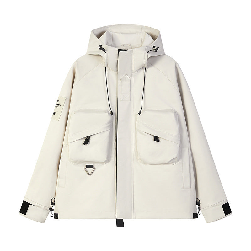 Hommes Vêtements de travail de plein air Veste de brise-vent polyvalente Casual