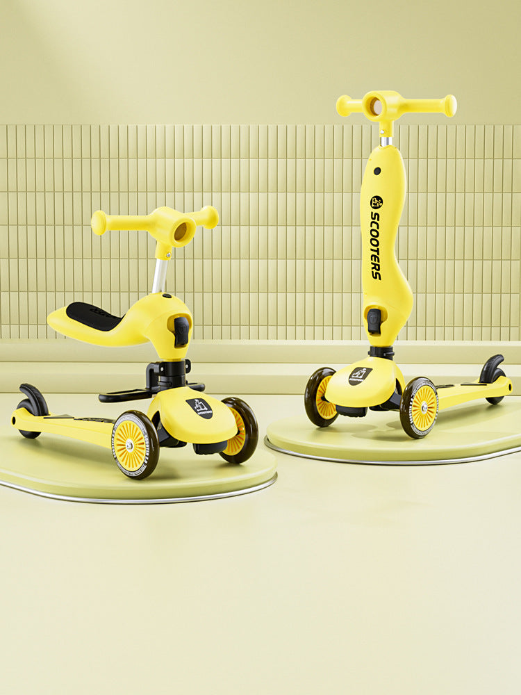 Scooter bébé peut s'asseoir pousser ou glisser
