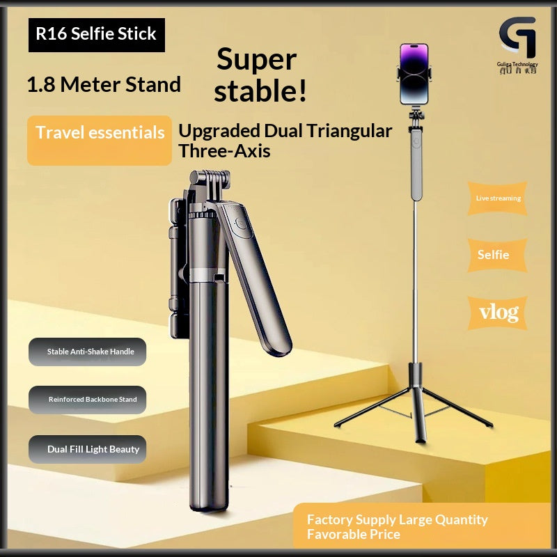 R16 Smartphone Stabilisation Selfie Stick avec télécommande Conception extensible Et construit