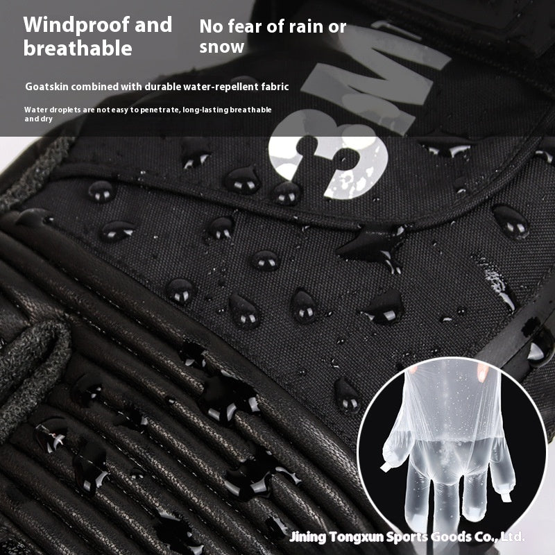 Veneer Silky Kevlar Gants de ski Trois doigts imperméables et résistants Ski Mitten