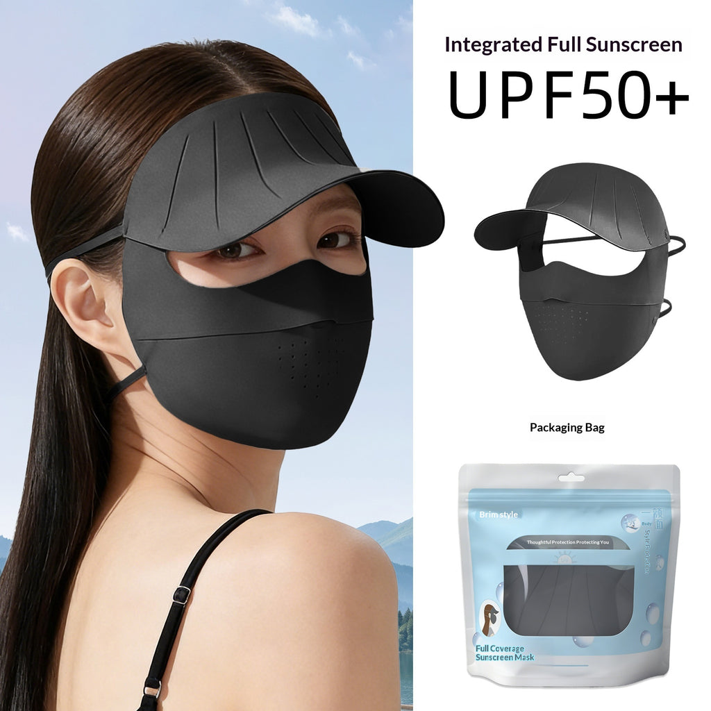 Masque du visage protecteur du soleil d'été pour femmes