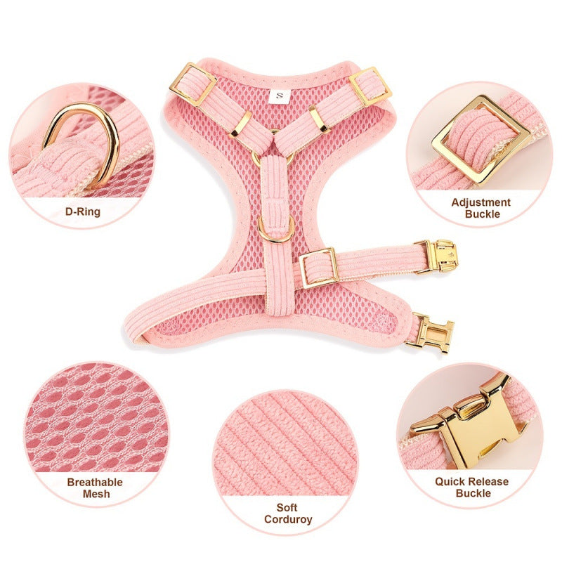 Harnais de col Traction Bow Pet Veste