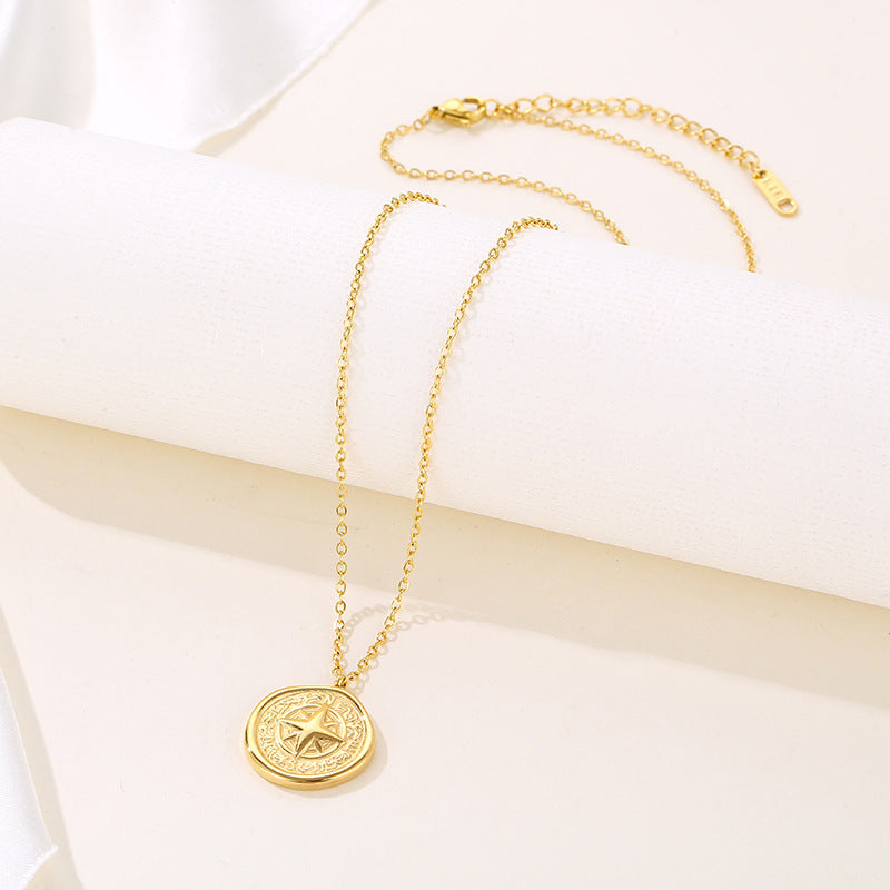 Collier haut de gamme en acier inoxydable et chaîne de clavicule