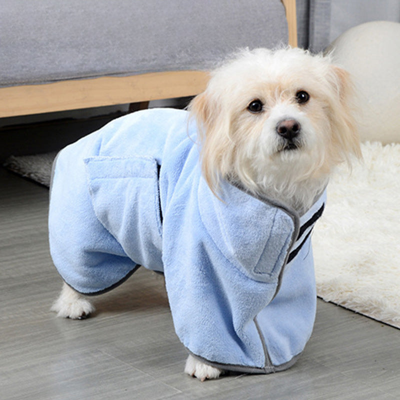 Peignoir de bain pour animaux Serviette de séchage rapide Microfibre Absorbant soft bath Robe Serviette réglable Groomi