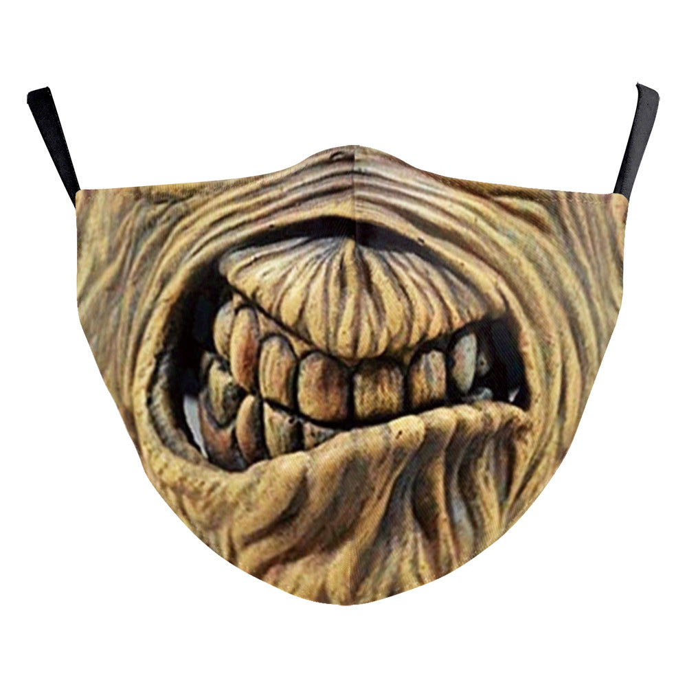 Impression numérique Clown d'Halloween Drôle Double masque de poussière extérieure