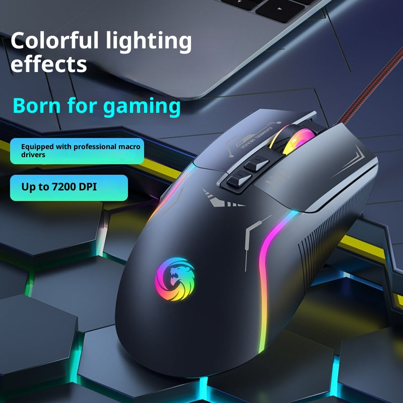 Gaming E-sports Maison Souris filaire universelle